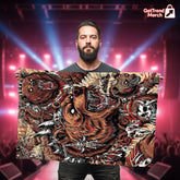 Metallica M72 Tour 2025 Denver Flag – Battle Grizzly Bear Design, June 27 Empower Field Limited Edition by JML2Art - Get Trend Merch