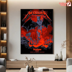 Metallica M72 World Tour November 12, 2025 Brisbane, Australia - Suncorp Stadium Poster Canvas Wall Art