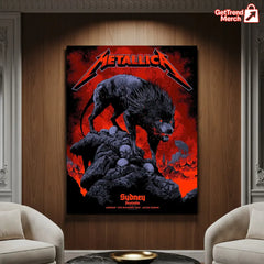 Metallica M72 World Tour November 15, 2025 Sydney Australia - Accor Stadium Poster Canvas Wall Art