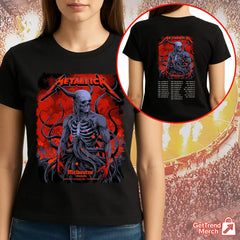 Metallica M72 World Tour November 8 2025 Melbourne Australia Marvel Stadium Tour Shirt